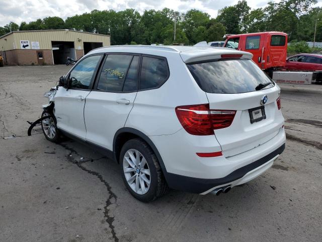 5UXWX9C31H0W79836 - 2017 BMW X3 XDRIVE28I WHITE photo 2