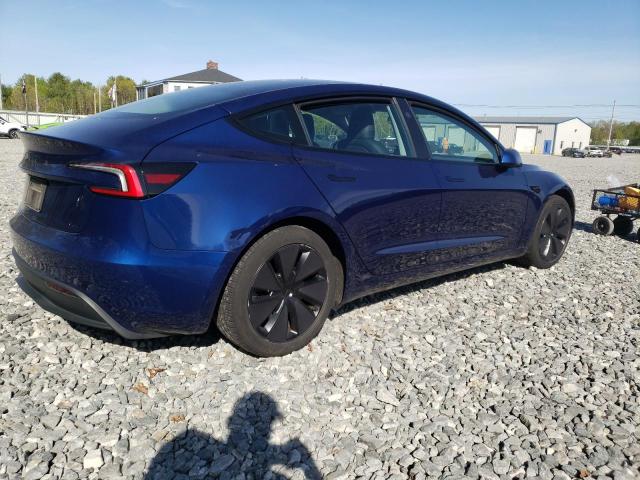 5YJ3E1EA0RF736232 - 2024 TESLA MODEL 3 BLUE photo 3