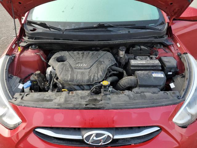 KMHCT4AEXFU933262 - 2015 HYUNDAI ACCENT GLS RED photo 11