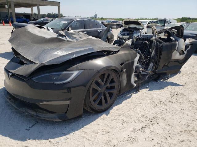 5YJSA1E69NF478743 - 2022 TESLA MODEL S Սև լուսանկար 1