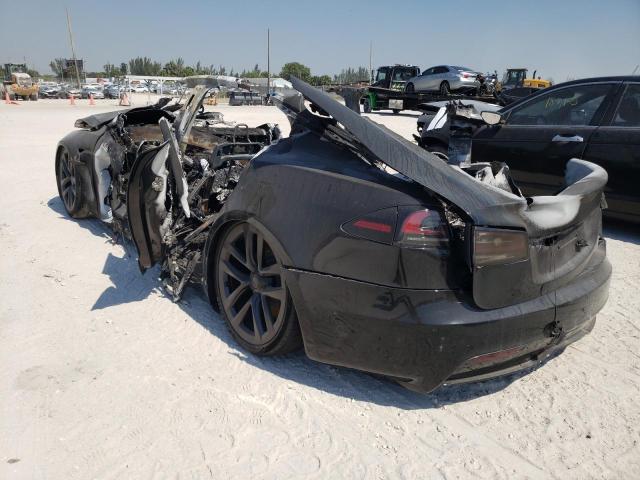 5YJSA1E69NF478743 - 2022 TESLA MODEL S Սև լուսանկար 2