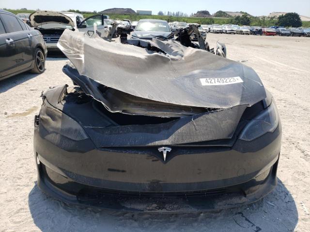 5YJSA1E69NF478743 - 2022 TESLA MODEL S Սև լուսանկար 5