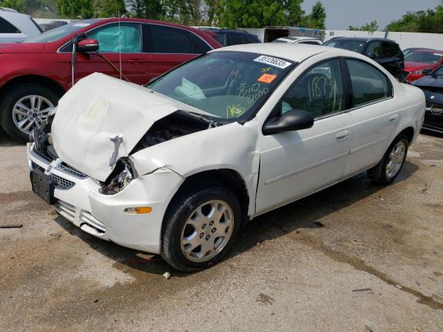 1B3ES56C44D575409 - 2004 DODGE NEON SXT WHITE photo 1