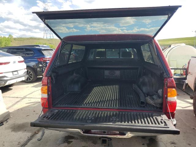 5TEWN72N44Z381449 - 2004 TOYOTA TACOMA XTRACAB RED photo 6