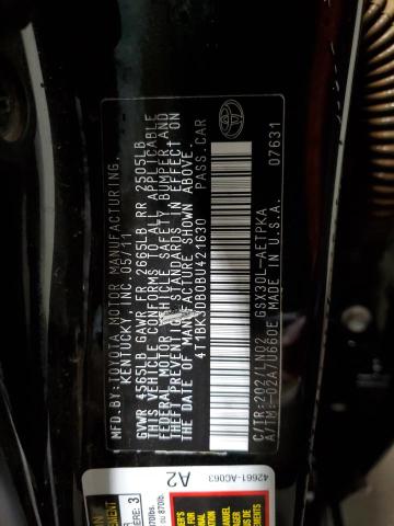 4T1BK3DB0BU421630 - 2011 TOYOTA AVALON BASE 黑色 照片 13
