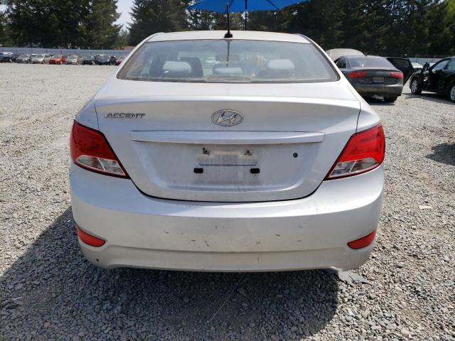 KMHCT4AE5FU915543 - 2015 HYUNDAI ACCENT GLS SILVER photo 6