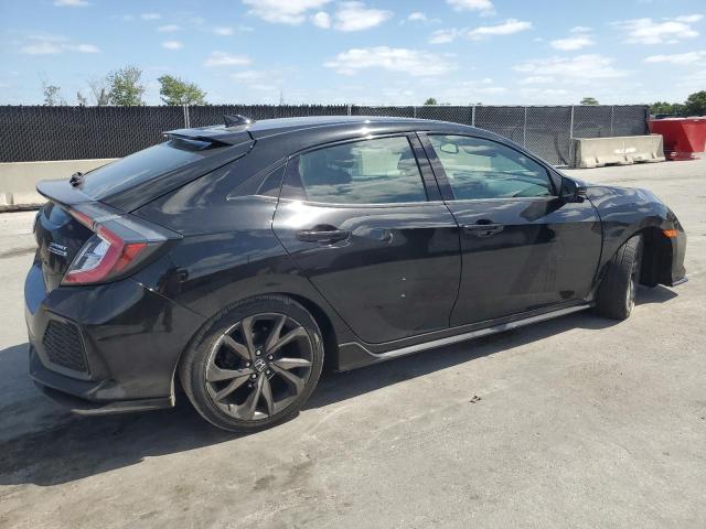 SHHFK7H9XJU413044 - 2018 HONDA CIVIC SPORT TOURING BLACK photo 3