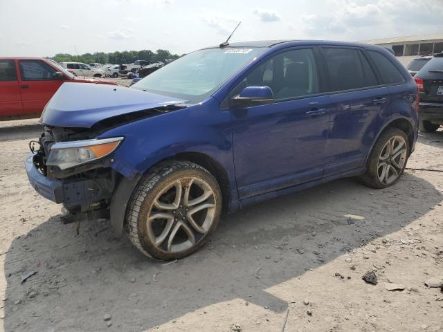 2FMDK3AK9DBB69026 - 2013 FORD EDGE SPORT BLUE photo 1