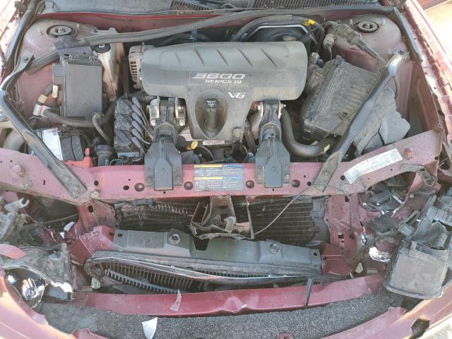 2G4WC532351284078 - 2005 BUICK LACROSSE CX RED photo 11