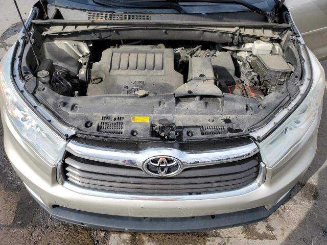 5TDJKRFH9ES018890 - 2014 TOYOTA HIGHLANDER XLE BEIGE photo 12