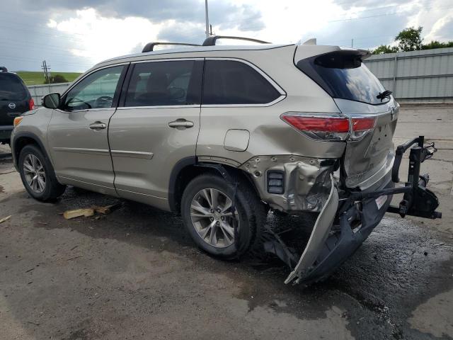 5TDJKRFH9ES018890 - 2014 TOYOTA HIGHLANDER XLE Bej foto 2