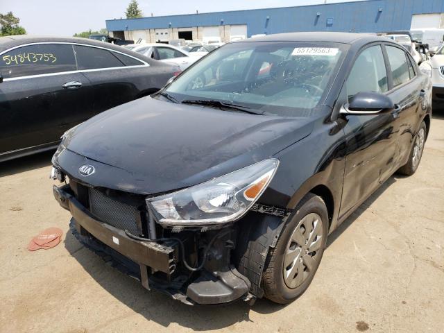 3KPA24AD2LE312839 - 2020 KIA RIO LX BLACK photo 1