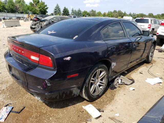 2C3CDXAGXCH267835 - 2012 DODGE CHARGER POLICE BLACK photo 3
