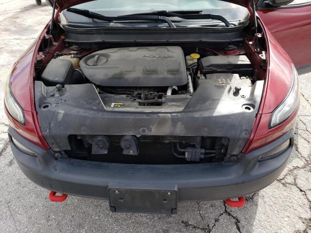 1C4PJMBS2EW100476 - 2014 JEEP CHEROKEE TRAILHAWK MAROON photo 12