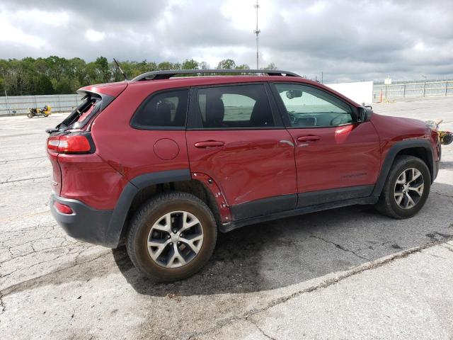 1C4PJMBS2EW100476 - 2014 JEEP CHEROKEE TRAILHAWK MAROON photo 3