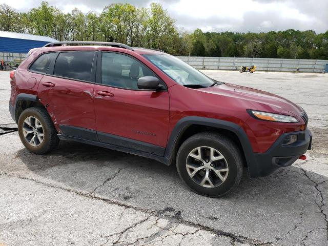 1C4PJMBS2EW100476 - 2014 JEEP CHEROKEE TRAILHAWK MAROON photo 4