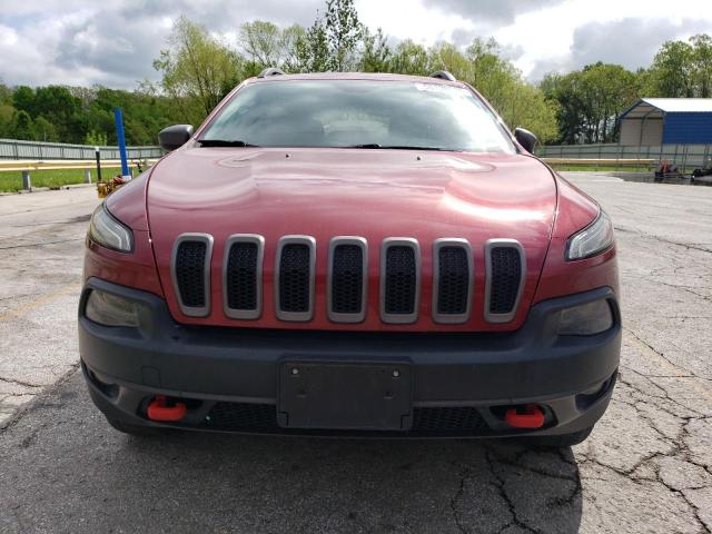 1C4PJMBS2EW100476 - 2014 JEEP CHEROKEE TRAILHAWK MAROON photo 5