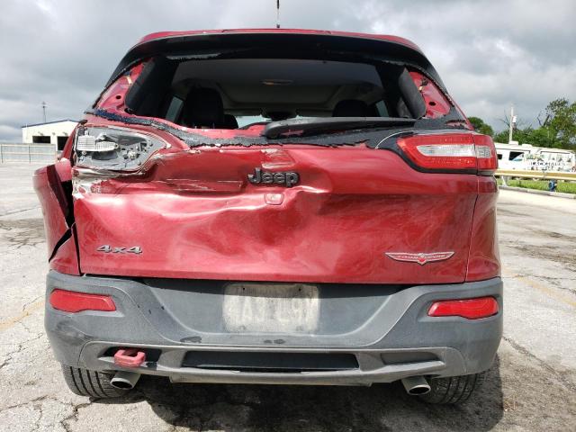 1C4PJMBS2EW100476 - 2014 JEEP CHEROKEE TRAILHAWK MAROON photo 6