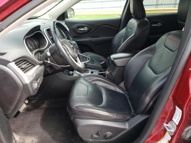 1C4PJMBS2EW100476 - 2014 JEEP CHEROKEE TRAILHAWK MAROON photo 7