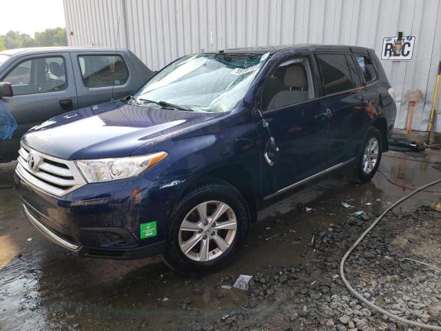 5TDBK3EH1CS113024 - 2012 TOYOTA HIGHLANDER BASE BLUE photo 1