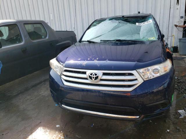 5TDBK3EH1CS113024 - 2012 TOYOTA HIGHLANDER BASE BLUE photo 5