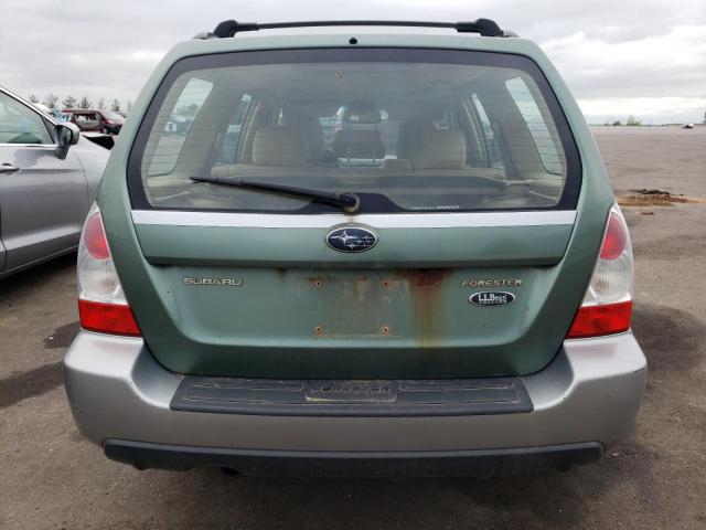 JF1SG67668H730127 - 2008 SUBARU FORESTER 2.5X LL BEAN GREEN photo 6