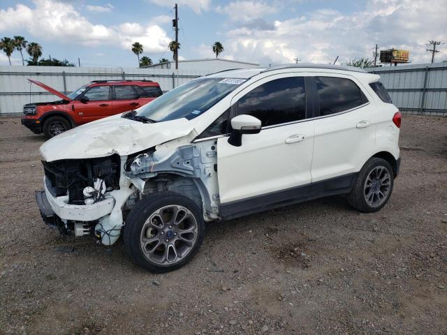 MAJ3S2KE7LC393371 - 2020 FORD ECOSPORT TITANIUM WHITE photo 1