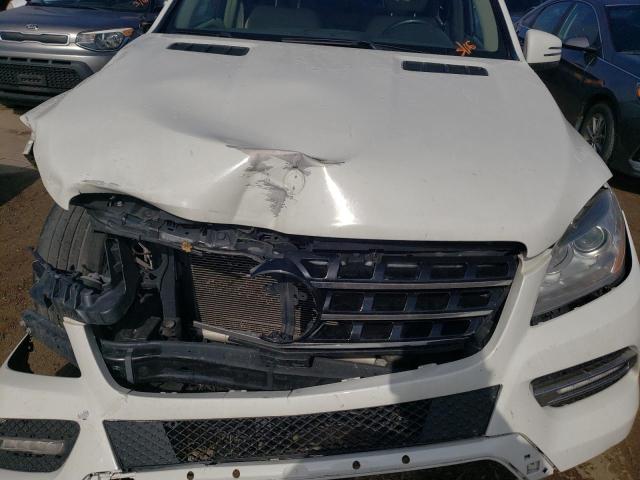 4JGDA5HB1CA042267 - 2012 MERCEDES-BENZ ML 350 4MATIC WHITE photo 12