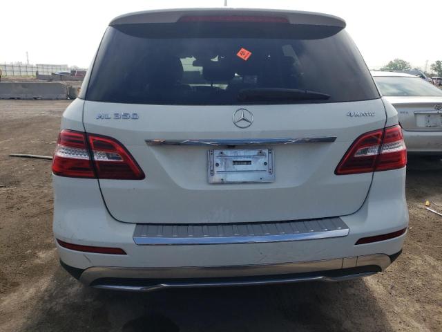 4JGDA5HB1CA042267 - 2012 MERCEDES-BENZ ML 350 4MATIC WHITE photo 6