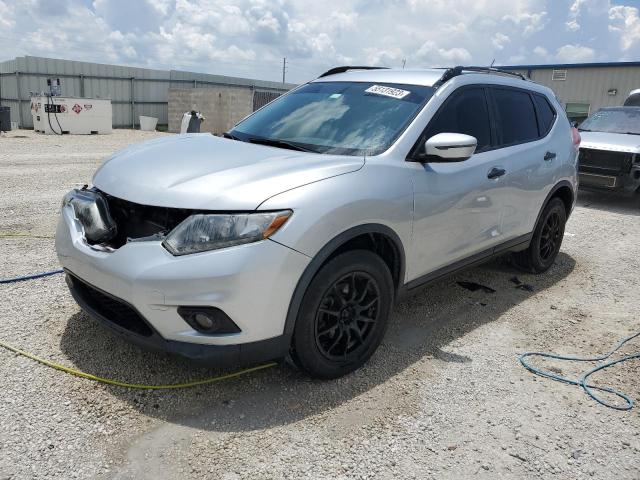 KNMAT2MT8GP718375 - 2016 NISSAN ROGUE S SILVER photo 1