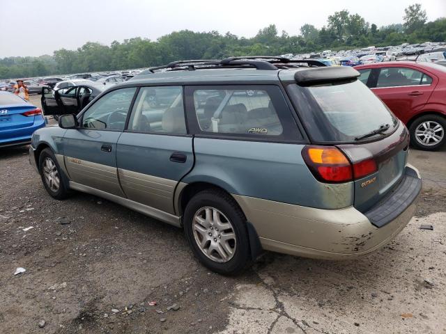 4S3BH665627649304 - 2000 SUBARU OUTBACK OUTBACK GREEN photo 2