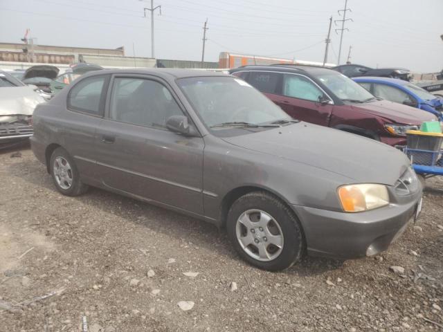 KMHCG35G6YU063572 - 2000 HYUNDAI ACCENT GS GRAY photo 4