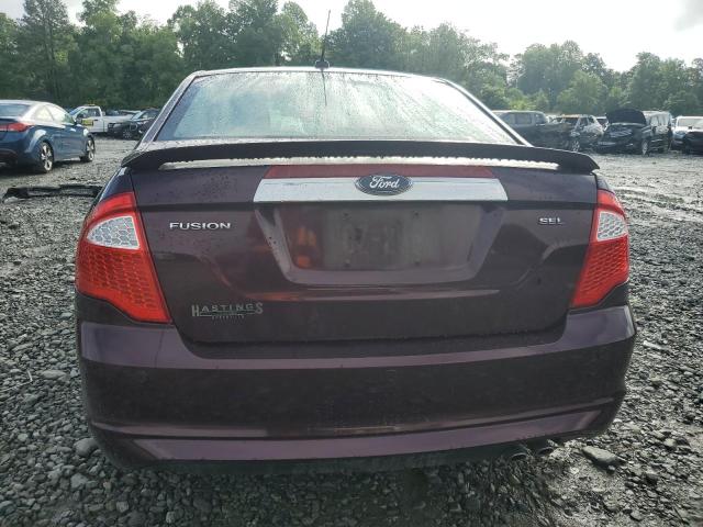 3FAHP0JAXBR182725 - 2011 FORD FUSION SEL BURGUNDY photo 6