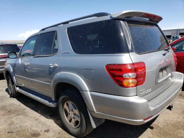 5TDBT48A92S089247 - 2002 TOYOTA SEQUOIA LIMITED SILVER photo 2