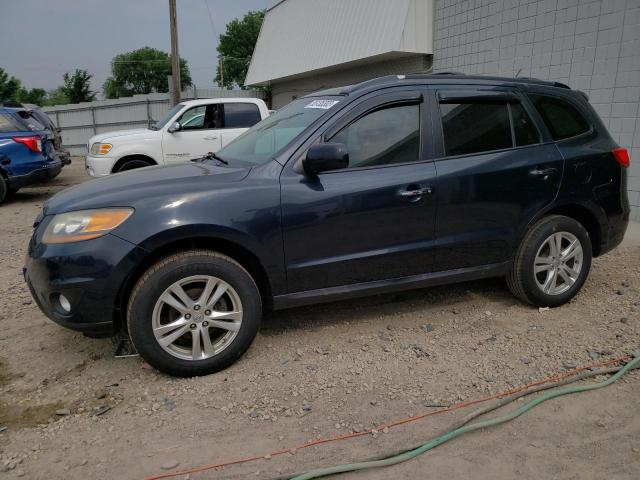 5XYZK4AG7BG047513 - 2011 HYUNDAI SANTA FE LIMITED BLUE photo 1