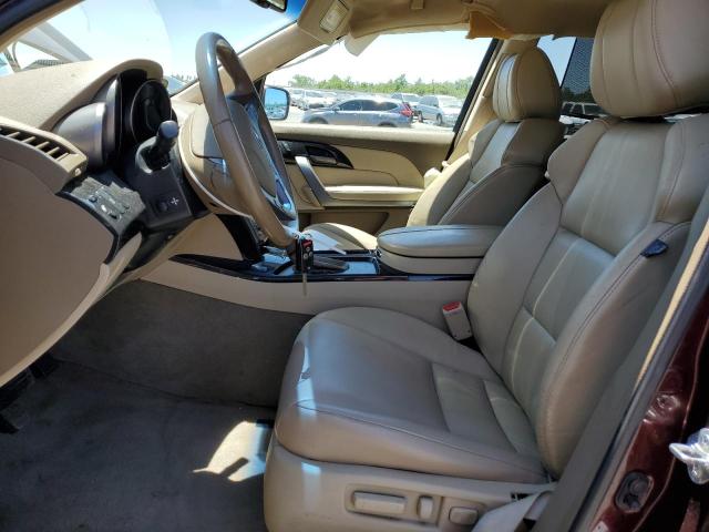 2HNYD28639H524970 - 2009 ACURA MDX TECHNOLOGY BURGUNDY photo 7