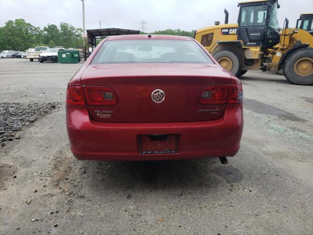 1G4HD57227U183489 - 2007 BUICK LUCERNE CXL RED photo 6