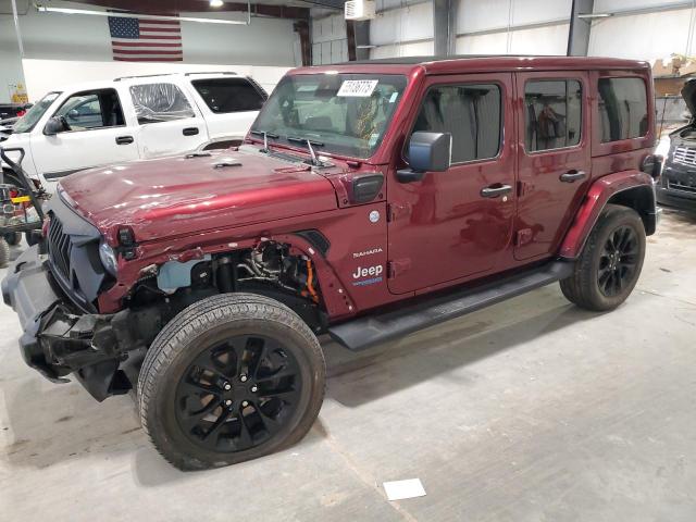 1C4JJXP63MW684811 - 2021 JEEP WRANGLER U SAHARA 4XE MAROON photo 1