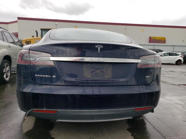 5YJSA1S15EFP29394 - 2014 TESLA MODEL S Синій фото 6