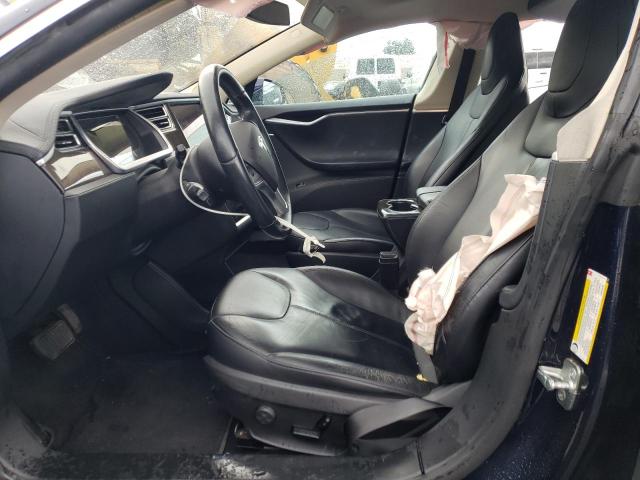 5YJSA1S15EFP29394 - 2014 TESLA MODEL S Синій фото 7
