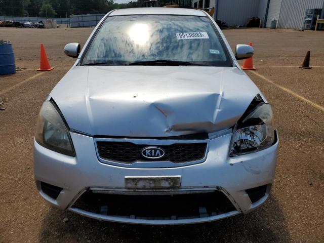 KNADH4A3XA6662402 - 2010 KIA RIO LX SILVER photo 5