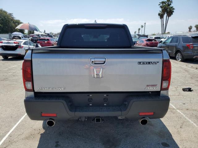 5FPYK3F11NB000569 - 2022 HONDA RIDGELINE SPORT SILVER photo 6