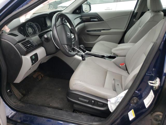 1HGCR3F82EA024546 - 2014 HONDA ACCORD EXL BLUE photo 7