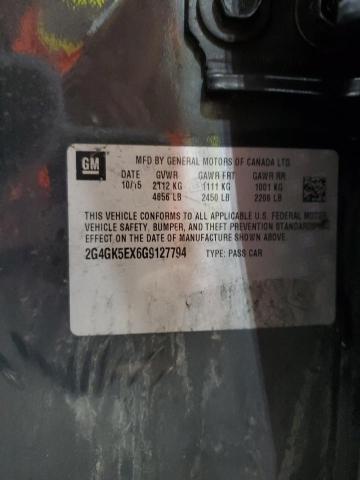 2G4GK5EX6G9127794 - 2016 BUICK REGAL 石墨色 照片 13