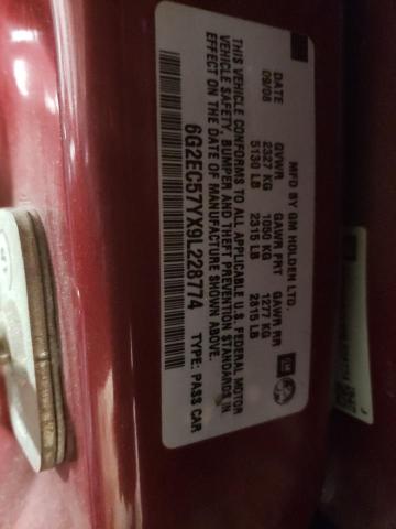 6G2EC57YX9L228774 - 2009 PONTIAC G8 GT BURGUNDY photo 13