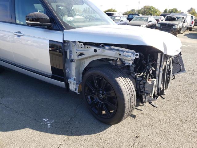 SALGS2SV9KA527537 - 2019 LAND ROVER RANGE ROVE HSE SILVER photo 9