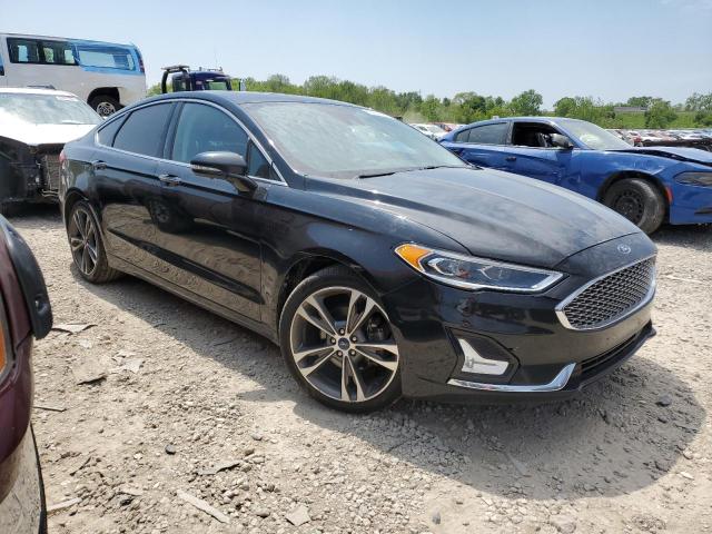 3FA6P0K91KR259381 - 2019 FORD FUSION TITANIUM BLACK photo 4