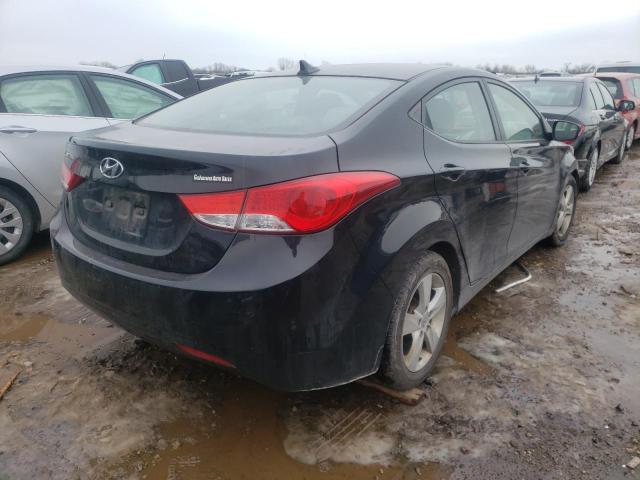 KMHDH4AE0BU109187 - 2011 HYUNDAI ELANTRA GLS BLACK photo 4