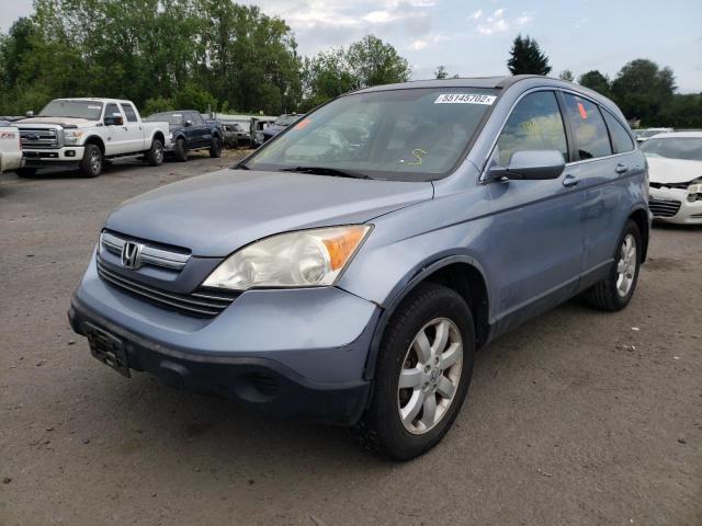 JHLRE48747C057380 - 2007 HONDA CR-V EXL BLUE photo 2