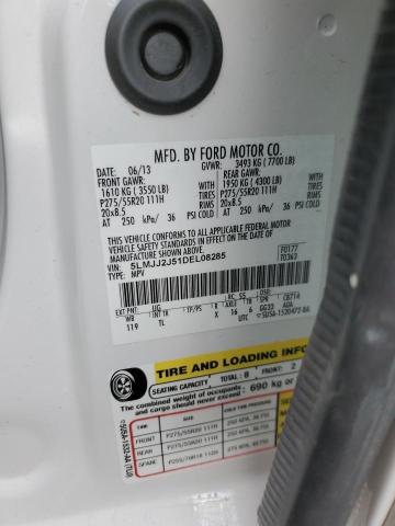 5LMJJ2J51DEL08285 - 2013 LINCOLN NAVIGATOR 白色 照片 13